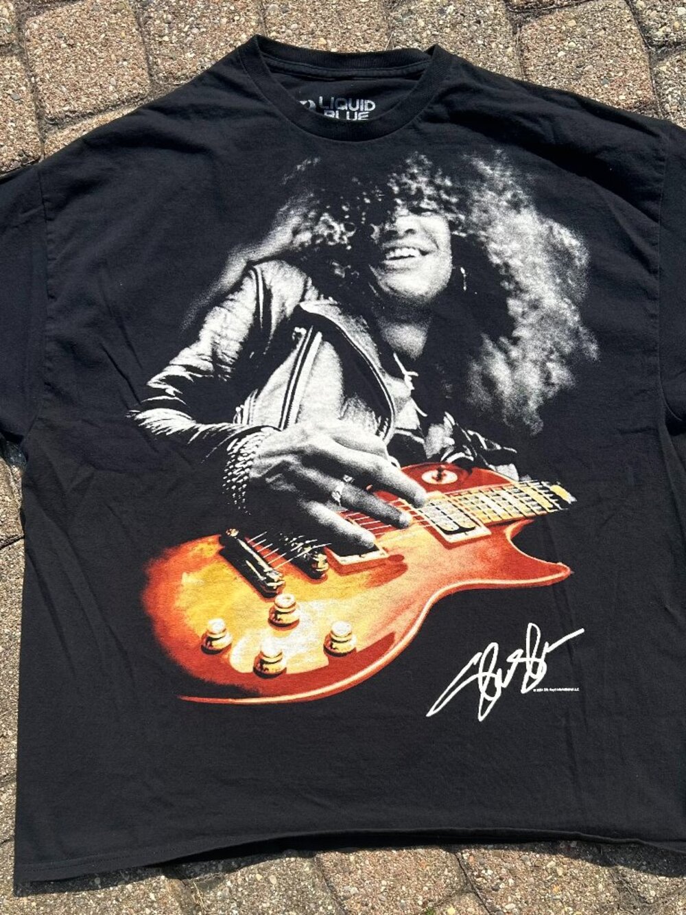 Vintage 2004 Liquid Blue Slash Guns N Roses T 2XL
